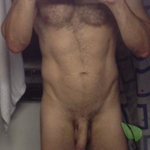 A male relaxing at home